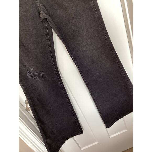 NWT Express Women's Denim Mid Rise 70s Flare Jeans Cowgirl Western Black Size 4R - Picture 3 of 12